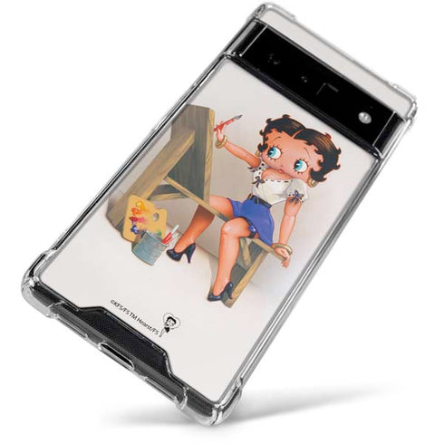 Betty Boop The Artist Google Pixel 6 Clear Case